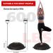 JX FITNESS 58cm Balance Half Ball Trainer with Resistance Bands & Pump - Core Strength Exercise Yoga Stability Ball for Home Gym Workouts - Black - Buy Online on SooperMarket.com