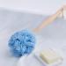 Arswin Loofah Back Scrubber for Shower | Long Handle Bath Sponge | Exfoliating Luffa Pouf on a Stick | Soft Nylon Mesh Cleaner | Women & Men | Blue - Buy Online on SooperMarket.com