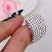KESYOO Sparkle Rhinestone Ponytail Holder - Silver Crystal Hair Tie for Women & Girls - Buy Online on SooperMarket.com