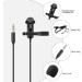 Weishan Media Mod Mic for GoPro HERO11-9 Black Action Camera | Lavalier Lapel Microphone with Clip | Compatible with GoPro Pro 3.5mm Mic Adapter | 5ft Cable for Vlogging - Buy Online on SooperMarket.com