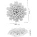 HOLIDYOYO 1pc Ceramic Sunflower Decorations Wall Art Decor Wall Decor Grace Decor Ceramics White - Buy Online on SooperMarket.com