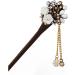 Frcolor Wooden Hair Pin Chinese Hair Sticks with Tassel Retro for Women Hair Styling Blue - Buy Online on SooperMarket.com