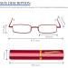 Kokobin Flexible Metal Reading Glasses | Unisex +3.5 Diopters | Feather-Hinge Design & Case | International Shipping Available - Buy Online on SooperMarket.com