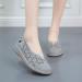 Kinrui Women's Hollow Out Loafers - Casual Slip On Shoes with Arch Support, Comfortable Closed Toe Flats, Size 8.5, Grey - Buy Online on SooperMarket.com