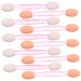 MUSISALY 100pcs Eye Shadow Stick Double Ended Makeup Brush Sponges Makeup Comestic Mini Para Emulsion Pink 6.20X0.50X0.50CM Pink