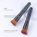 Flat Top Kabuki Foundation Brush for Liquid, Cream, Powder Makeup - Travel Size Blue Face Brush - Buy Online on SooperMarket.com