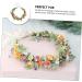 Gogogmee Artificial Flower Headband Headband Bridal Headpieces for Wedding Floral Wreath Headband Boho Hair Ties Lady Headband Flower Rose Wreath Bridal Fairy Headpiece Tiara Fabric - Buy Online on SooperMarket.com