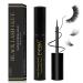 Emeda black eyelash glue strip lash glue black 5ml eyelash glue for lashes latex eyelash glue adhesive fast drying time 0.17oz eyelash glue DIY cluster eyelash adhesive (black) 5ml black glue