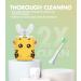 Kids Electric Toothbrush with 5 Cleaning Modes | Rechargeable U-Shaped Toothbrush for Ages 7-15 - Buy Online on SooperMarket.com
