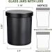12 Pack 10oz Glass Candle Jars with Lids and Labels - Matte Black Empty Candle Jars for Making Candles Bulk Containers - Buy Online on SooperMarket.com