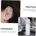 Amosfun 1 Set Hair Bleach Kit Root Comb Applicator Bottle Ear Protectors Shower Caps Clear Gloves Shower Cap Ear Muffs White Lecythus Portable 6.9x4.8cm White - Buy Online on SooperMarket.com