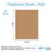 50 Chipboard Sheets 8.5x11 inch - 50pt Heavy Weight Brown Kraft Cardboard for Scrapbooking & Picture Frames | .050 Caliper Thick Paper Board - Buy Online on SooperMarket.com