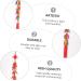 PRETYZOOM Colorful Decor Chinese New Year Chili Pendant Home Decor Red Decor Wedding Celebration Decor Tassel Fake Chili Red 50x8x1cm - Buy Online on SooperMarket.com