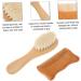 Healeved 2pcs Newborn Hair Brush & Comb Set - Wooden Infant Hairbrush for Toddler & Newborn Scalp - Includes Beard Knife and Shampoo Brush - Baby Hair Care Essential - Buy Online on SooperMarket.com