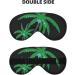 SSIMOO Coconut Tree Soft Sleep Eye Mask | Breathable Eye Patch for Women | Perfect for Travel & Relaxation - Black - Buy Online on SooperMarket.com