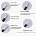 Rosavida 5Pcs Nail Art Sculpture Pen Double Ended Tool for Manicure - Silicone with Acrylic Rhinestone Handle - Buy Online on SooperMarket.com