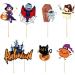 Halloween Cupcake Toppers - Ghost Zombie Pumpkin Witch Castle Halloween Cake Decor For Horror Vampire Parties Birthday Parties Paper Cake Decor Hmltd - Buy Online on SooperMarket.com