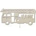 Personalized Fire Engine Night Light Wall Lamp - Custom Wooden Gift for Firefighters | Ideal for Boys & Girls - Buy Online on SooperMarket.com