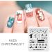 Shop Kads Nail Stamp Plate - Christmas Motifs for Stunning Nail Art | Snowflakes Santa Claus Christmas Trees & More - 5 Piece Set - Buy Online on SooperMarket.com