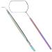 Stainless Steel Eyelash Lift with Comb Separator and Eyelash Mirror set Perfect for Eyelash and Eyebrow Perming Tinting Curling and Extensions