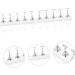 WOFASHPURET Metal Stand 1 Set Nail Art Base Press on Nail Stand Beauty Nail Display Acrylic Metal Nail Mud Creative Nail Display 19.50X2.00X0.80CM Silver - Buy Online on SooperMarket.com
