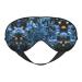 Blue Christmas Snowflake Print Double-Sided Eye Mask Soft and Light Blocking for Enhancing Sleep Quality