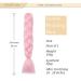 Shop Gairyan Jumbo Braids Extensions - 60cm Ombre Pink Synthetic Braiding Hair for Box Crochet Braids | 100g Single-Braid Hair - Buy Online on SooperMarket.com