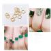 Frcolor 120 Pcs Rose Gold Nail Art Studs - 3D DIY Nail Charms & Decorations | Mixed Metallic Rivets & Shapes - Buy Online on SooperMarket.com