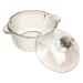 Zerodeko Food Supplies to Go Food Containers with Lids Instant Noodle Bowl Soup Bowls Fruit Bowls Salad Containers with Lids Ramen Noodles Bowl Snacks Container Household Food Bowl Glass 14x14cm As Shown