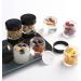 Bumobum 2oz Glass Jars with Black Lids (3 Pack) - Empty Round Cosmetic Containers for Samples, Powders, Creams, and Spices - Buy Online on SooperMarket.com