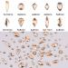 Golden Shadow Glass Nail Rhinestones & Loose Round Beads Set - 100pcs Flatback Rhinestones + 720pcs Diamond Mix Size Beads - Nail Art Supply - Buy Online on SooperMarket.com