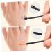Baluue 100 Pcs Double Eye Shadow Makeup Blending Sponge Makeup Brush Eyeshadow Smudge Brush Black Plastic - Buy Online on SooperMarket.com
