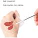 Cosmetic Acrylic Mixing Palette - Transparent Mixing Tray & Spatula Set for Makeup & Nail Art | International Shipping - Buy Online on SooperMarket.com