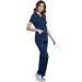 Cherokee Women's V-Neck Scrubs Top | Shirttail Hem | XL | Navy WW601 - Buy Online on SooperMarket.com