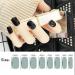 Glitter Street Black Nail Wraps - 8 Sheets (128 Pieces) Self-Adhesive Nail Art Strips for Women - Buy Online on SooperMarket.com
