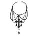 OralGos Fashion Open Bangle Accessory Elegant Crystal Pendant Dainty Open Bangle for Party and Gathering