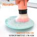 Silicone Makeup Brush Cleaning Mat - Portable Scrubber Tool with Suction Cup for Valentines Day - Green - Buy Online on SooperMarket.com