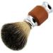 1Pcs Pure Hair Beard Brush - Men's Shaving Brush with Wooden Handle for Perfect Grooming & Styling - Buy Online on SooperMarket.com