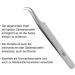 Otto Herder Teck Zucket - Premium Curved Stainless Steel Tweezers for Ticks & Splinters in Dogs & Cats | 11.5 cm | International Shipping Available - Buy Online on SooperMarket.com