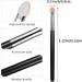 WLLHYF Sponge Eyeliner Brush 12 Pieces Black Double Sided Applicators Eye Makeup Tools Angled Fine Point Small Liner Thin Ultra Tips Wand Set Halloween Cosplay Cosmetic for Women Girls - Buy Online on SooperMarket.com