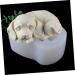 IMIKEYA Dog Fondant Molds 2pcs Mold White Cake 3D Silica Gel Decorate Baking Fondant Mold 10.8X8.5X5CMx2pcs - Buy Online on SooperMarket.com
