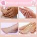 Moisturizing Gel Socks & Gloves Set for Softening Cracked Feet - Reusable Foot Care Spa Treatment (Pink) | International Shipping Available - Buy Online on SooperMarket.com