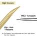 Professional Gold Curved Eyelash Extension Tweezers - Stainless Steel Precision for Volume Lashes | HG-T1 - Buy Online on SooperMarket.com