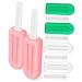 Hemoton 6 Pcs Popsicle Silicone Chew Clear Pacifier Smile Direct Jaw Chewies Aldult Seat Child