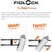 Fidlock Twist Bottle 450ml - Transparent Magnetic Bicycle Water Bottle (No Connector/Base) - Ideal for Cyclists - Buy Online on SooperMarket.com
