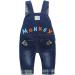 KIDSCOOL SPACE Toddler Denim 3D Monkey Overalls | Blue Dungarees Pants 3-4 Years - Buy Online on SooperMarket.com