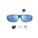 OhO 64GB Camera Glasses,1080P Full HD Smart Glasses with UV400 Sunglasses Lens with IP44 Waterproof for Outdoor Sport Black 3-Blue Lens-64GB
