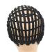 Adjustable Black Wig Cap with Elastic Band and Hair Clips for Braided Crochet Wig Making - Buy Online on SooperMarket.com