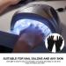 FOMIYES 1 Pair nail gloves gel manicure gloves fingerless driving gloves LED dry lamp gloves sun protector gloves half finger gloves nail art gel sun protection nail polish polyester Miss - Buy Online on SooperMarket.com