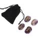 Earth Air Fire Water Stones Triangular Crystals Symbols Flake Reiki Oval Stamps (Purple) - Buy Online on SooperMarket.com